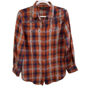 Lola P - Western Shirt - Mixed Media - Size M